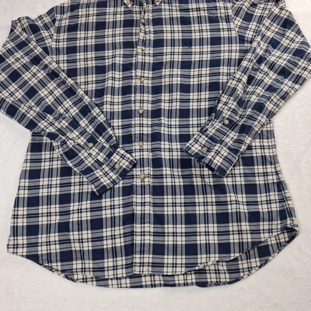 Ralph Lauren Shirt Mens XL Blue White Plaid Long Sleeve Button Down Classic - Picture 3 of 10